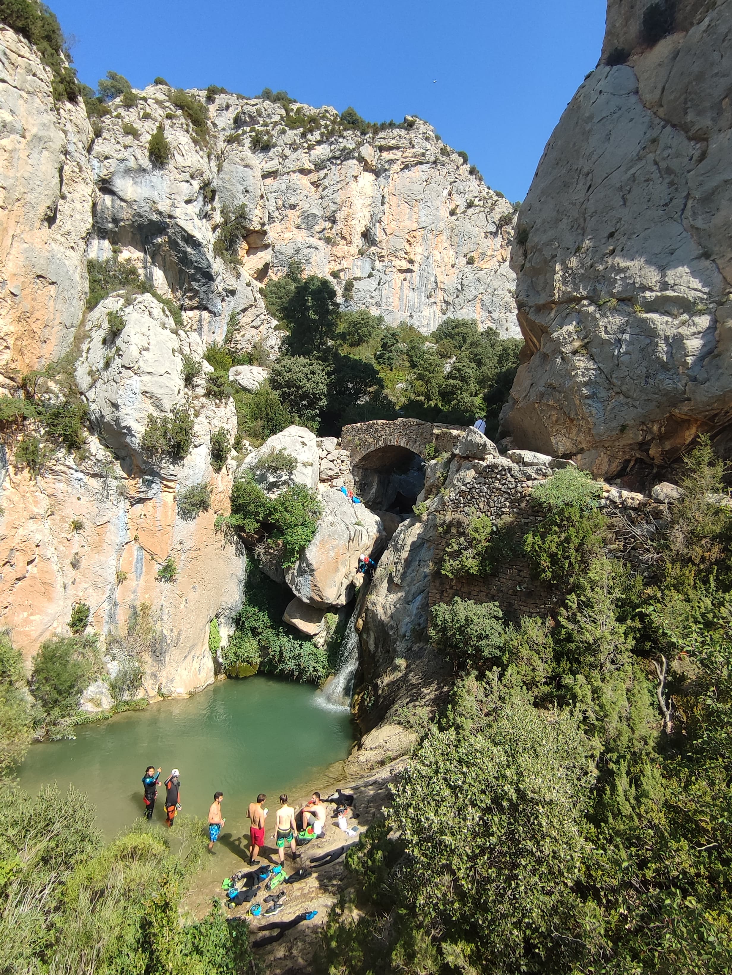 Canyoning in Bòixols, Lleida Pre-Pyrenees