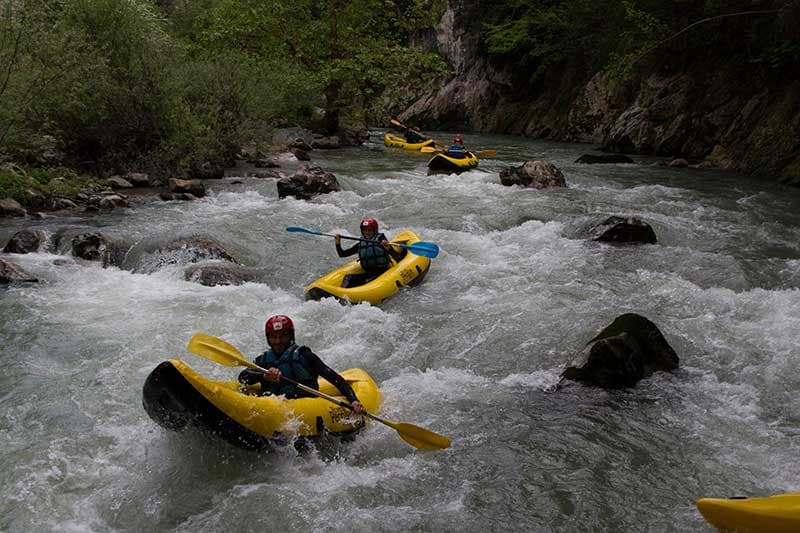 Canoaraft en el Cares-Deva, Cantabria